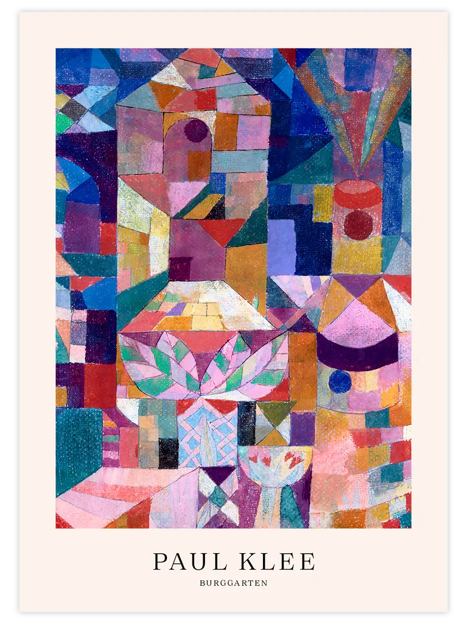 Klee Burggarten - Art Print Ünlü Ressamlar Poster