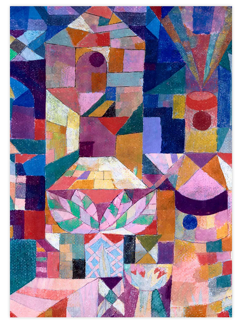 Klee Kale Bahçesi - Art Print Ünlü Ressamlar Poster