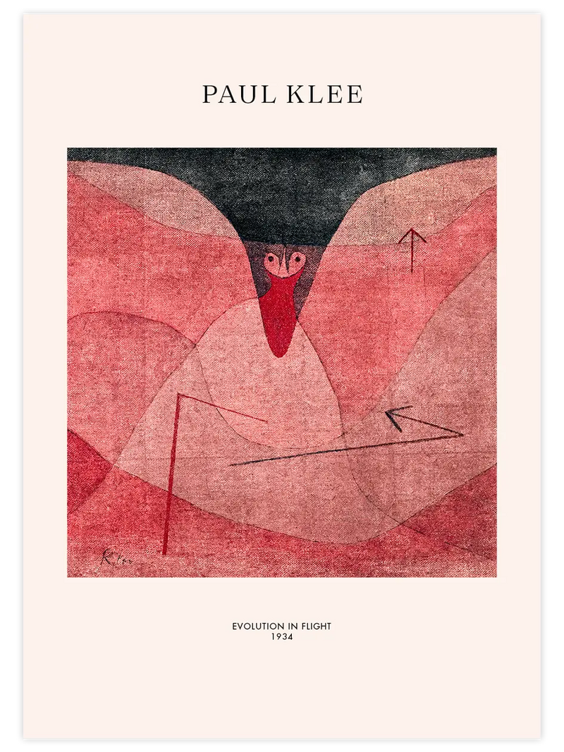 Klee Evolution in Flight - Art Print Ünlü Ressamlar Poster