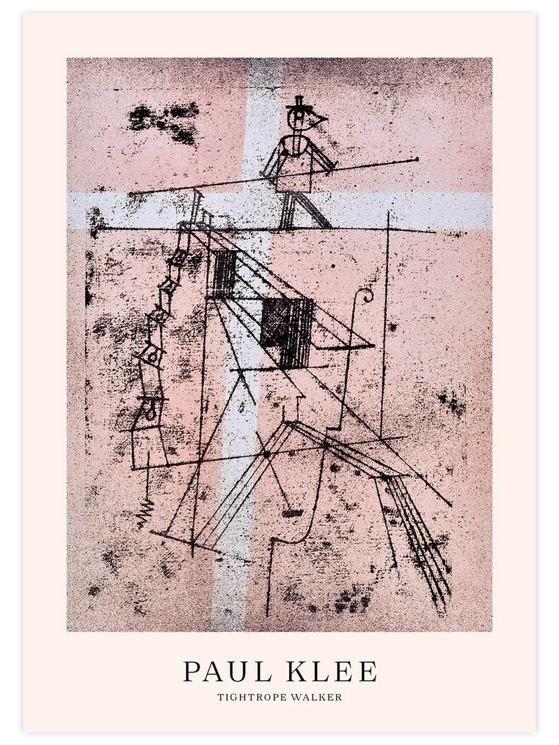 Klee Tightrope Walker - Art Print Ünlü Ressamlar Poster