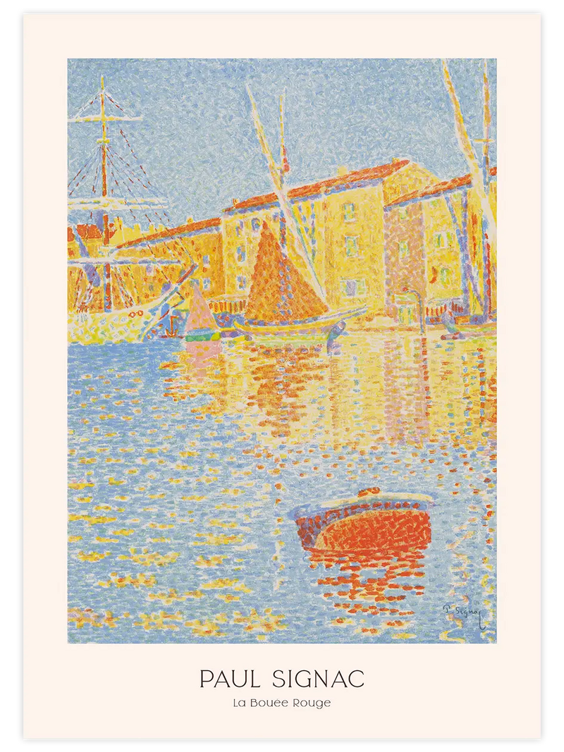 Paul Signac La Bouée Rouge - Art Print Ünlü Ressamlar Poster
