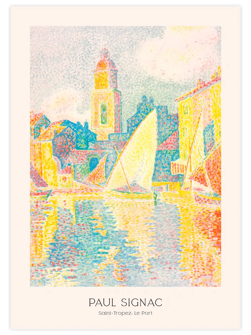 Paul Signac Saint-Tropez, le Port - Art Print Ünlü Ressamlar Poster