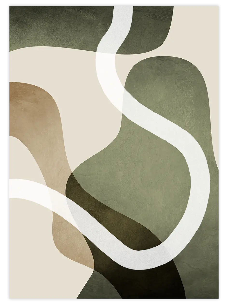Flows 2 - Art Print Sanatsal Poster