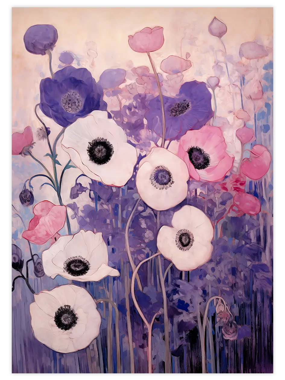 Wild Purple - Art Print Sanatsal Poster