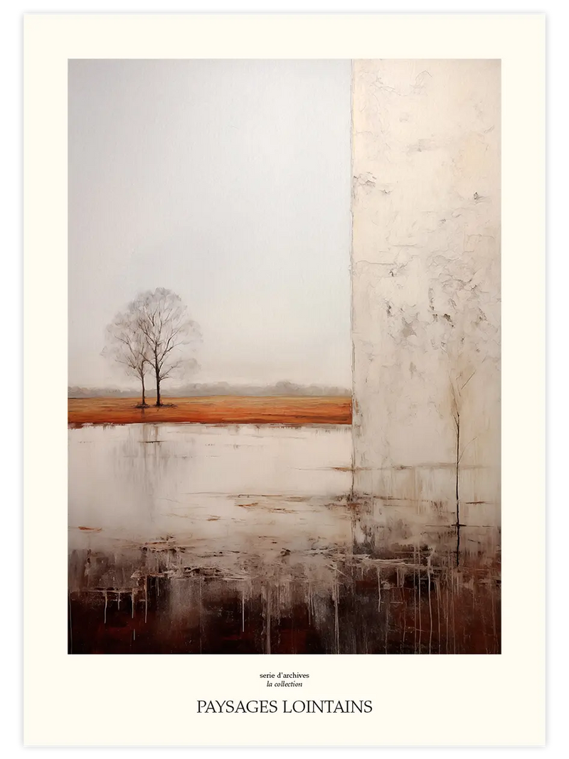 Paysages Lointains - Art Print Sanatsal Poster