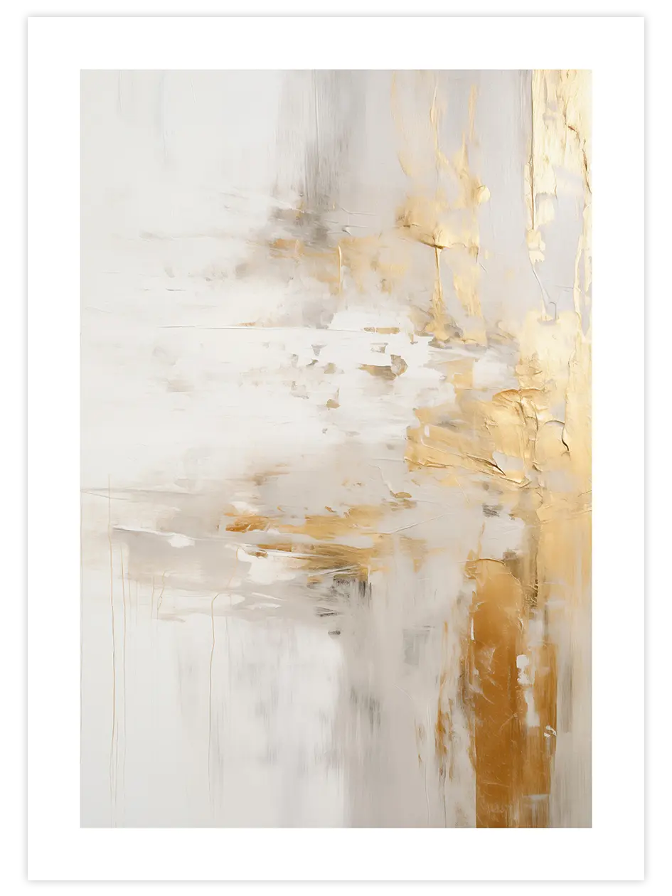 Splash of Gold - Art Print Sanatsal Poster