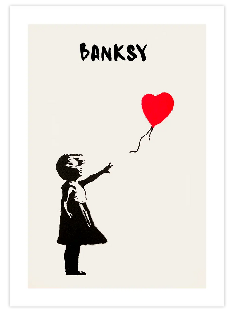 Banksy Girl with Balloon - Art Print Sanatsal Poster