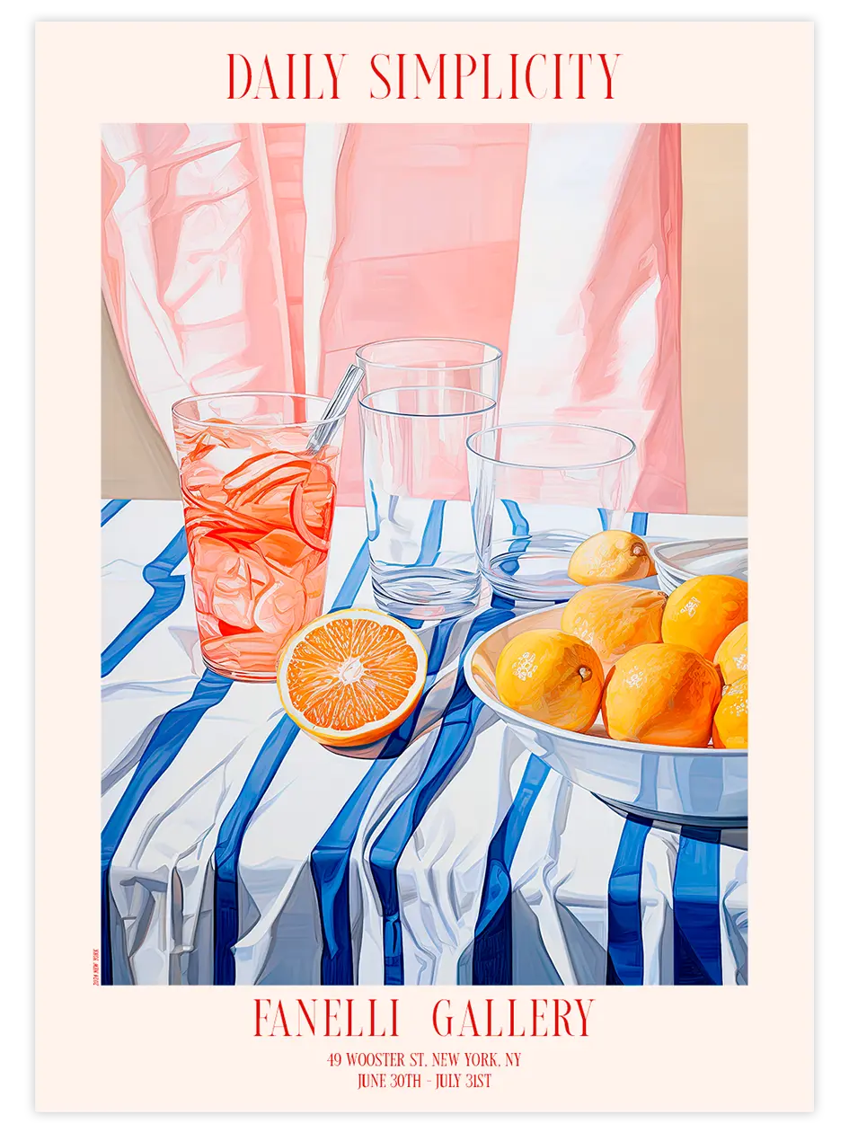 Daily Simplicity N2 - Art Print Sanatsal Poster