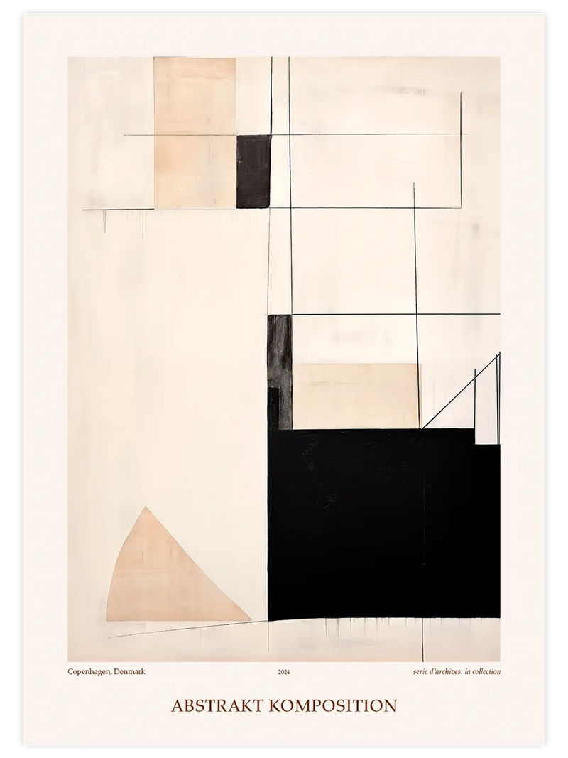 Abstrakt Komposition - Art Print Sanatsal Poster