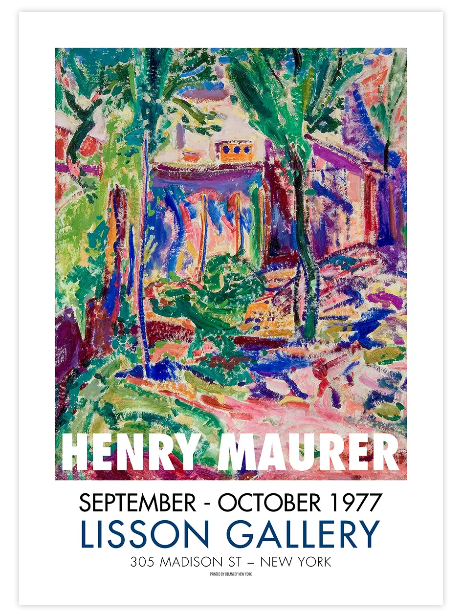 Henry Maurer Afiş N2 - Art Print Ünlü Ressamlar Poster
