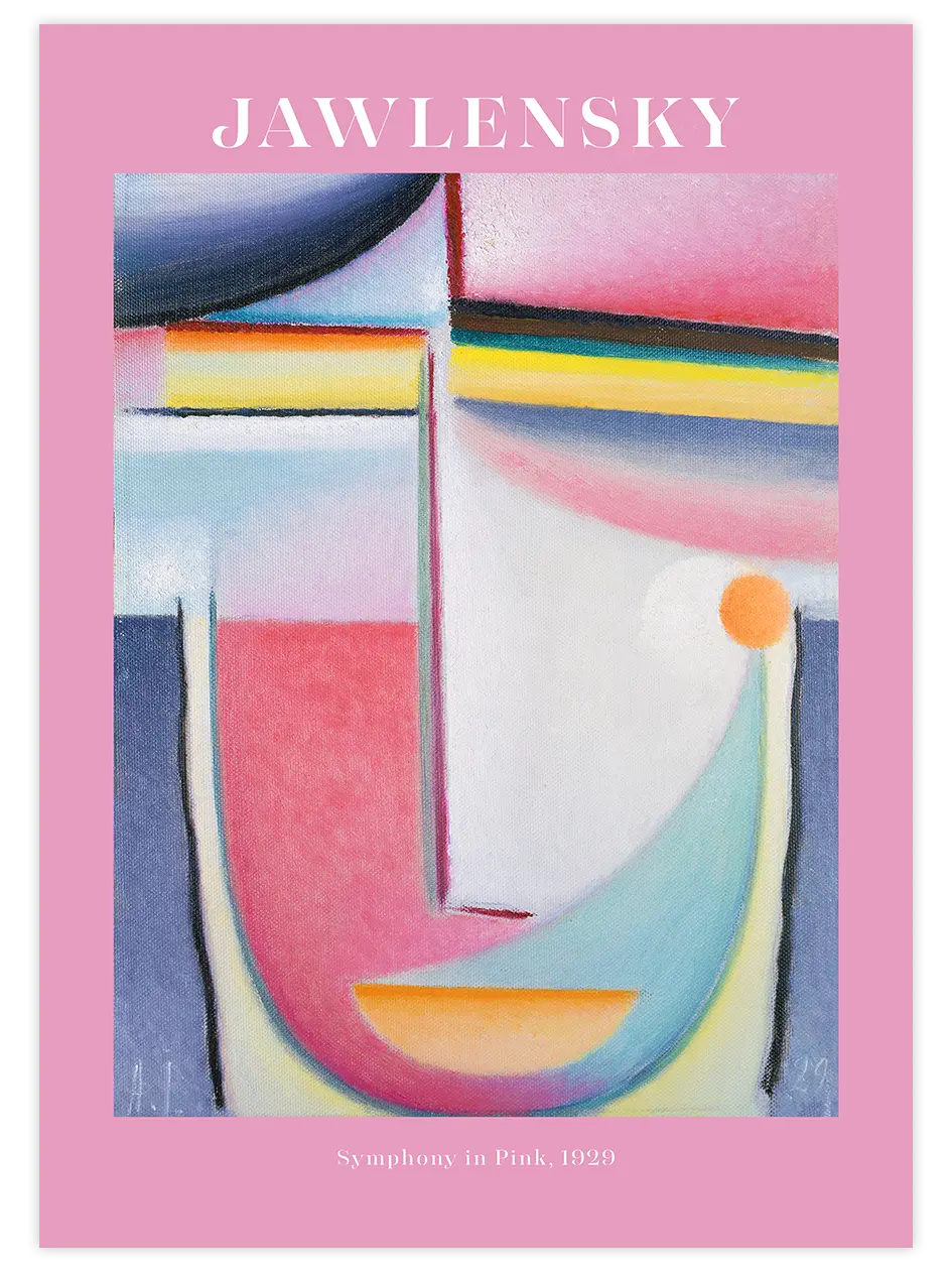 Jawlensky Symphony in Pink - Art Print Ünlü Ressamlar Poster