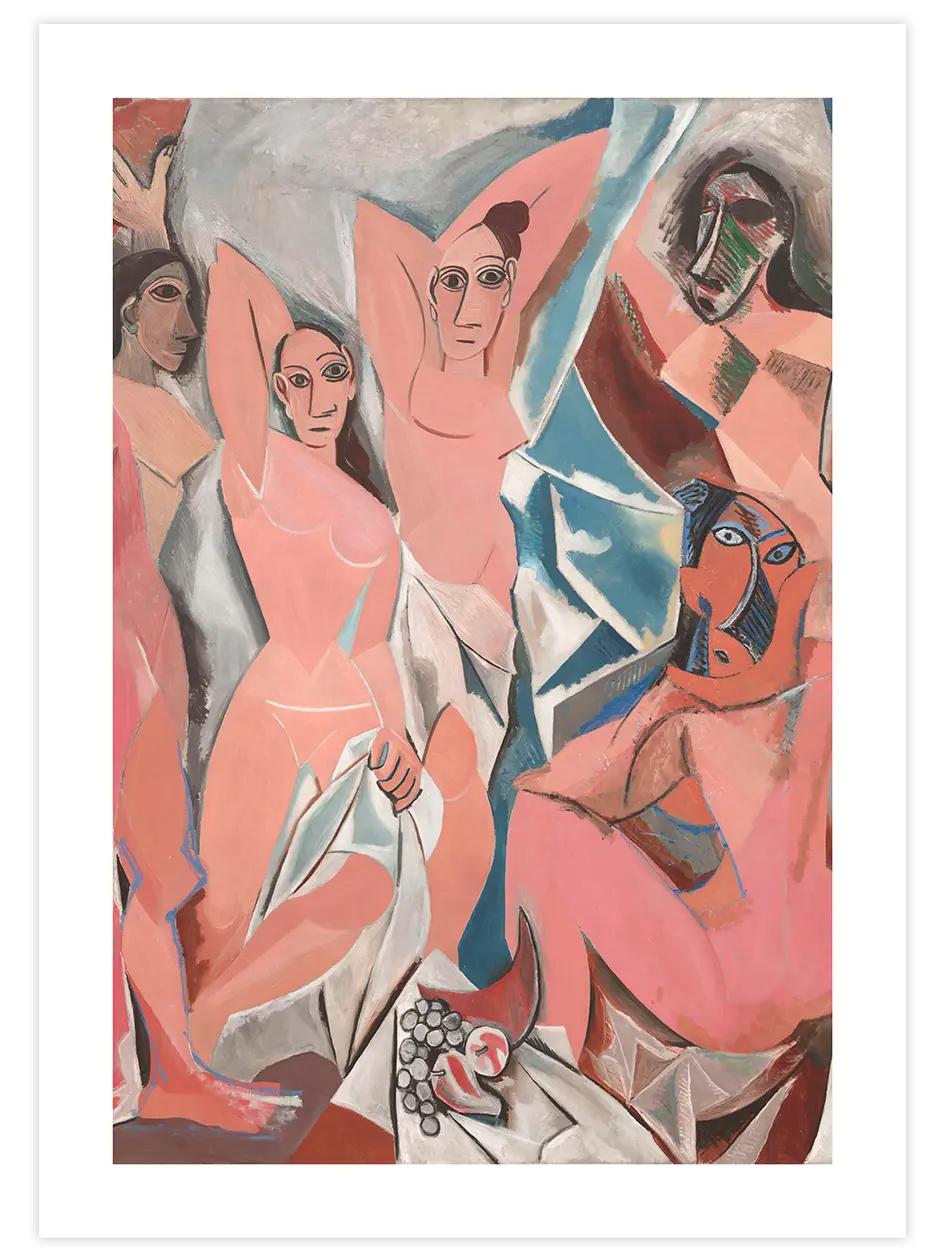 Pablo Picasso Les Demoiselles d'Avignon - Art Print Ünlü Ressamlar Poster