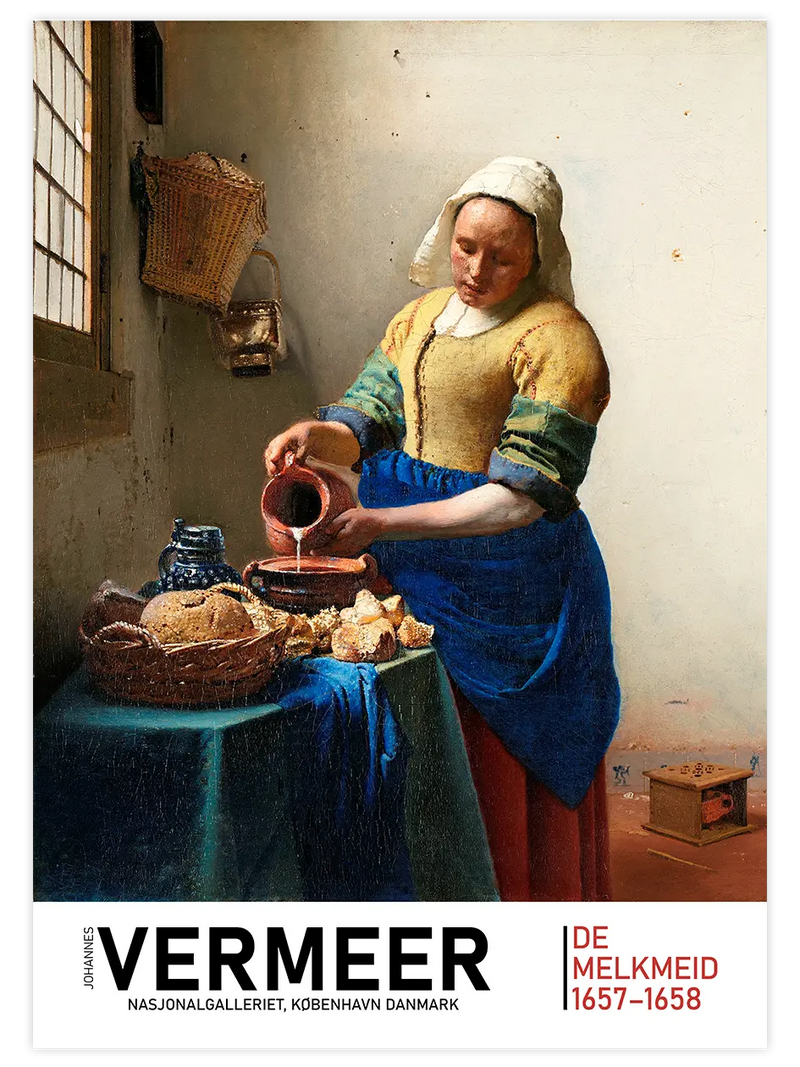 Vermeer The Milkmaid Afiş - Art Print Ünlü Ressamlar Poster