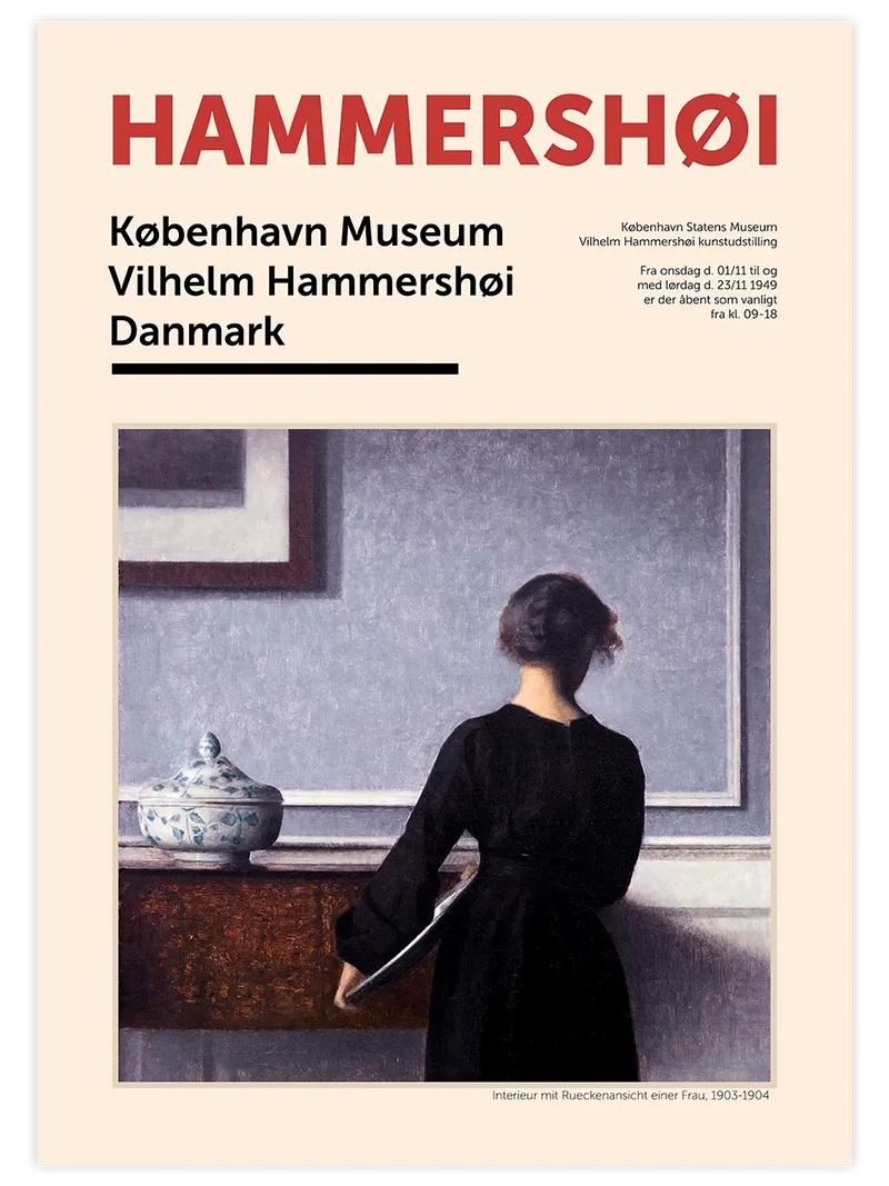 Hammershoi Afiş - Art Print Ünlü Ressamlar Poster