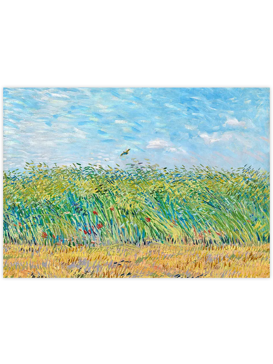 Van Gogh Wheatfield with a Lark - Art Print Ünlü Ressamlar Poster