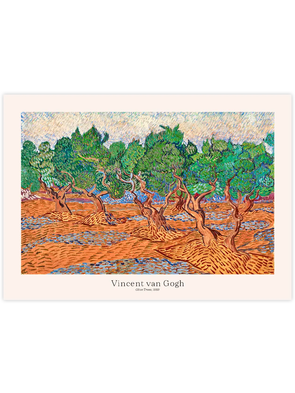 Van Gogh Zeytin Ağaçları - Art Print Ünlü Ressamlar Poster