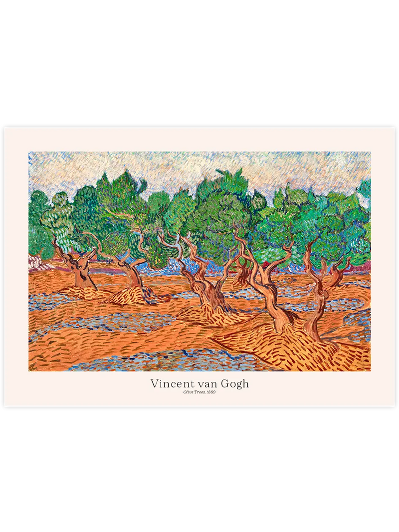 Van Gogh Zeytin Ağaçları - Art Print Ünlü Ressamlar Poster