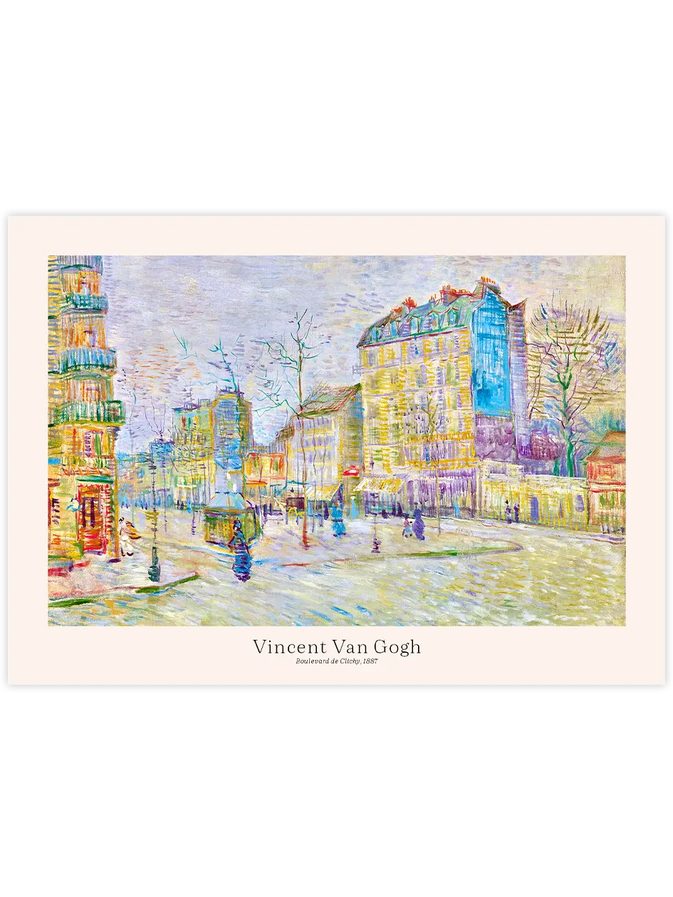 Van Gogh Boulevard de Clichy - Art Print Ünlü Ressamlar Poster