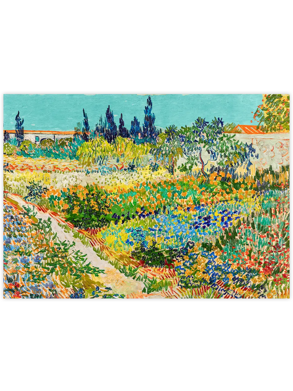 Van Gogh Arles’de Bahçe - Art Print Ünlü Ressamlar Poster