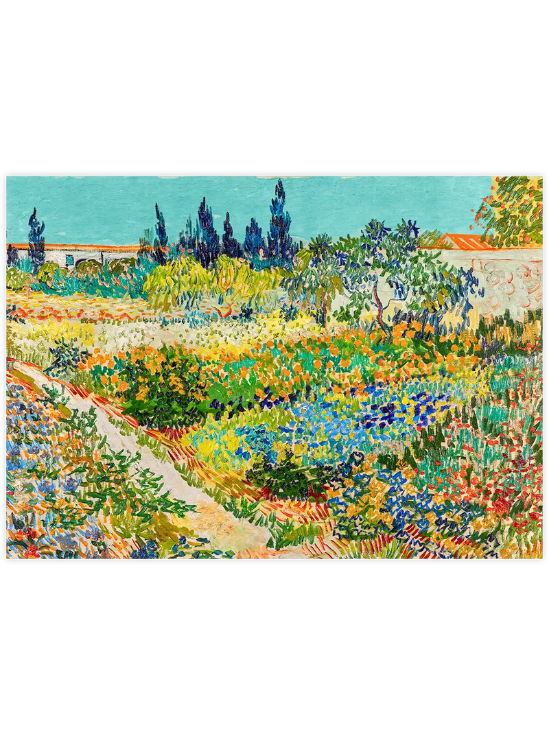 Van Gogh Arles’de Bahçe - Art Print Ünlü Ressamlar Poster