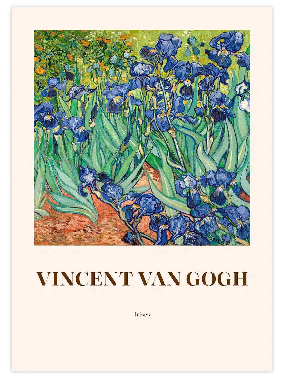 Van Gogh Irises - Art Print Ünlü Ressamlar Poster