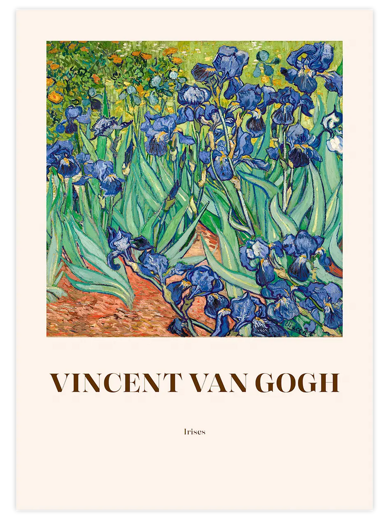 Van Gogh Irises - Art Print Ünlü Ressamlar Poster