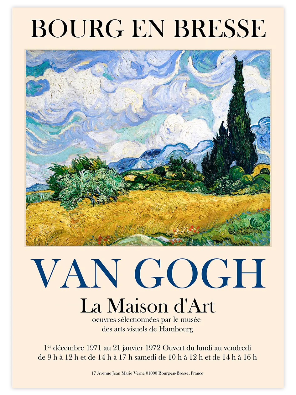 Van Gogh Afiş N3 - Art Print Ünlü Ressamlar Poster