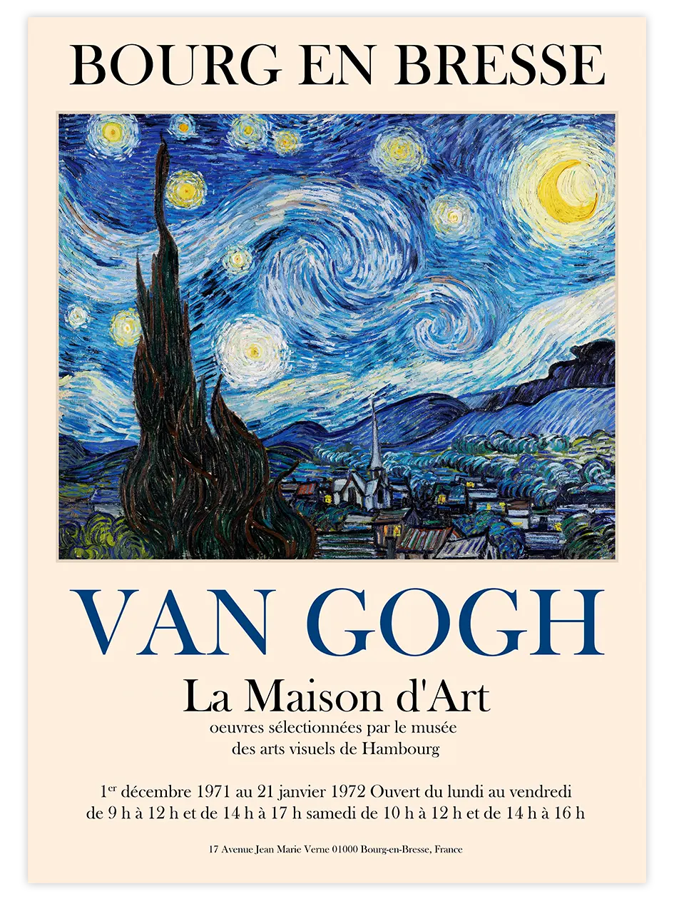 Van Gogh Afiş N1 - Art Print Ünlü Ressamlar Poster