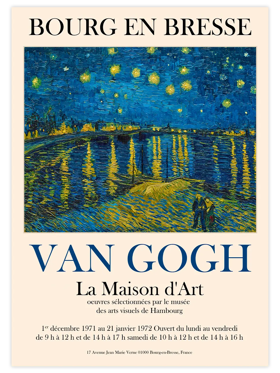 Van Gogh Afiş N4 - Art Print Ünlü Ressamlar Poster
