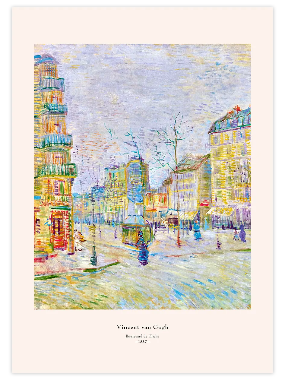 Van Gogh Clichy Bulvarı - Art Print Ünlü Ressamlar Poster