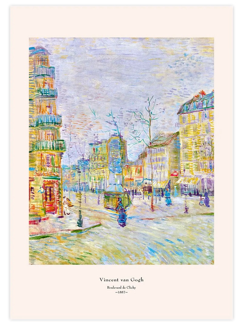 Van Gogh Clichy Bulvarı - Art Print Ünlü Ressamlar Poster