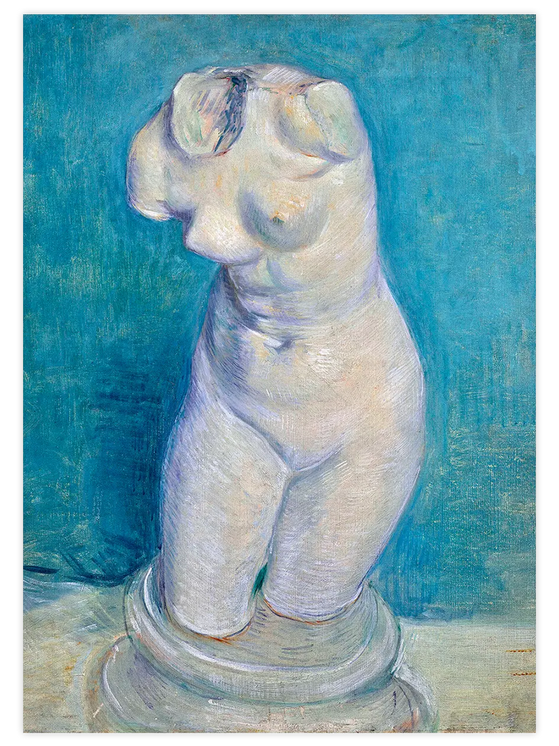 Van Gogh Plaster Cast of a Woman's Torso - Art Print Ünlü Ressamlar Poster