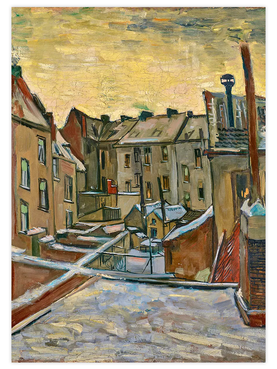Van Gogh Houses Seen from the Back - Art Print Ünlü Ressamlar Poster