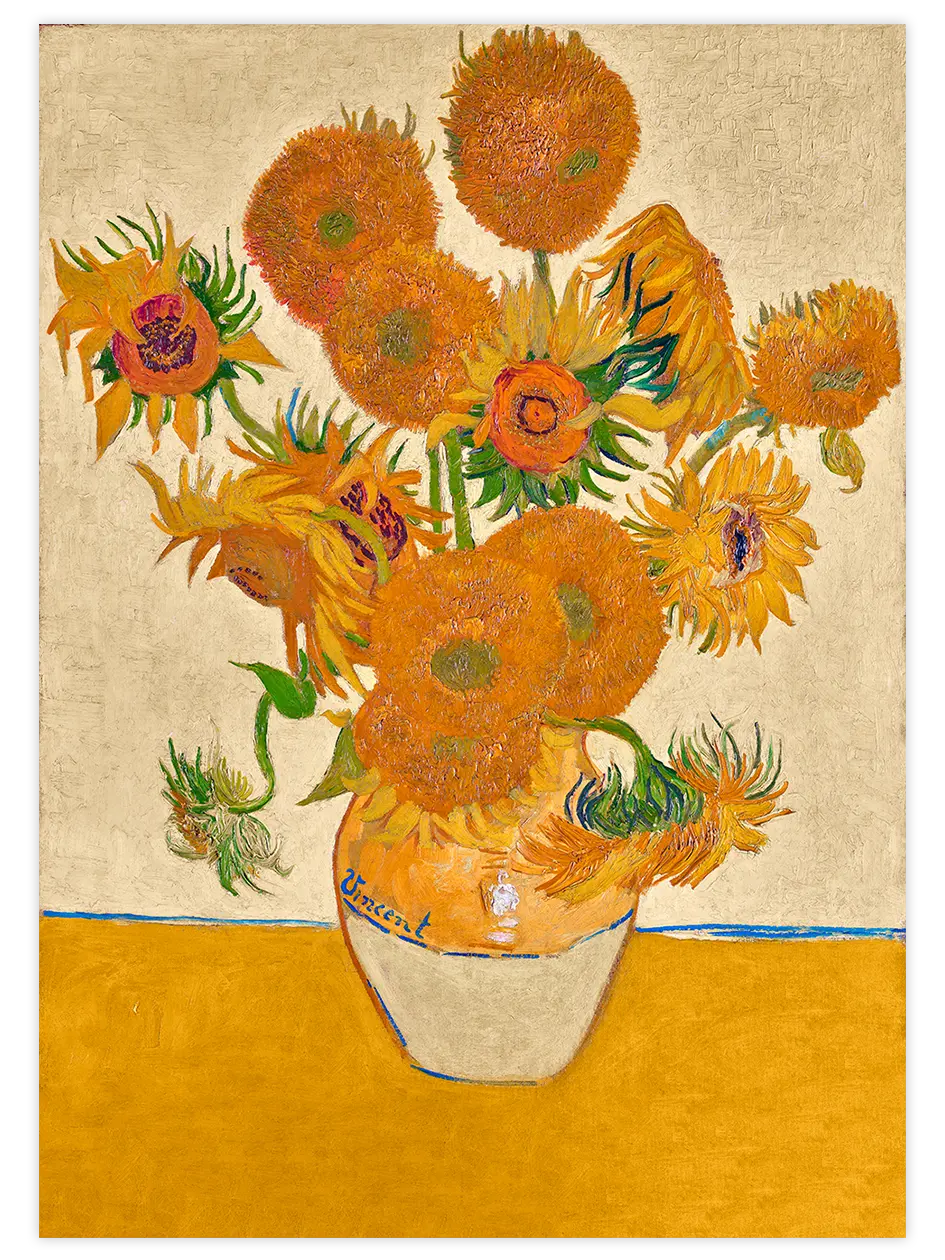 Van Gogh Ayçiçekleri - Art Print Ünlü Ressamlar Poster