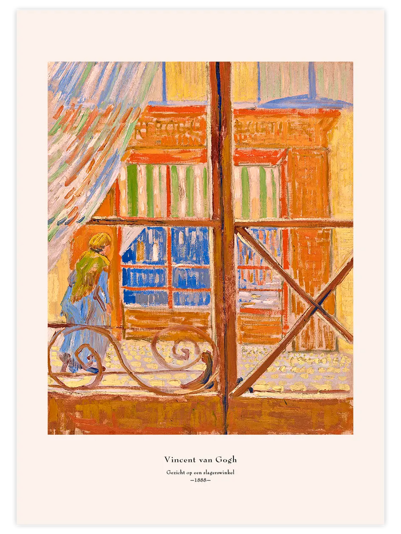 Van Gogh View of a Butcher's Shop - Art Print Ünlü Ressamlar Poster