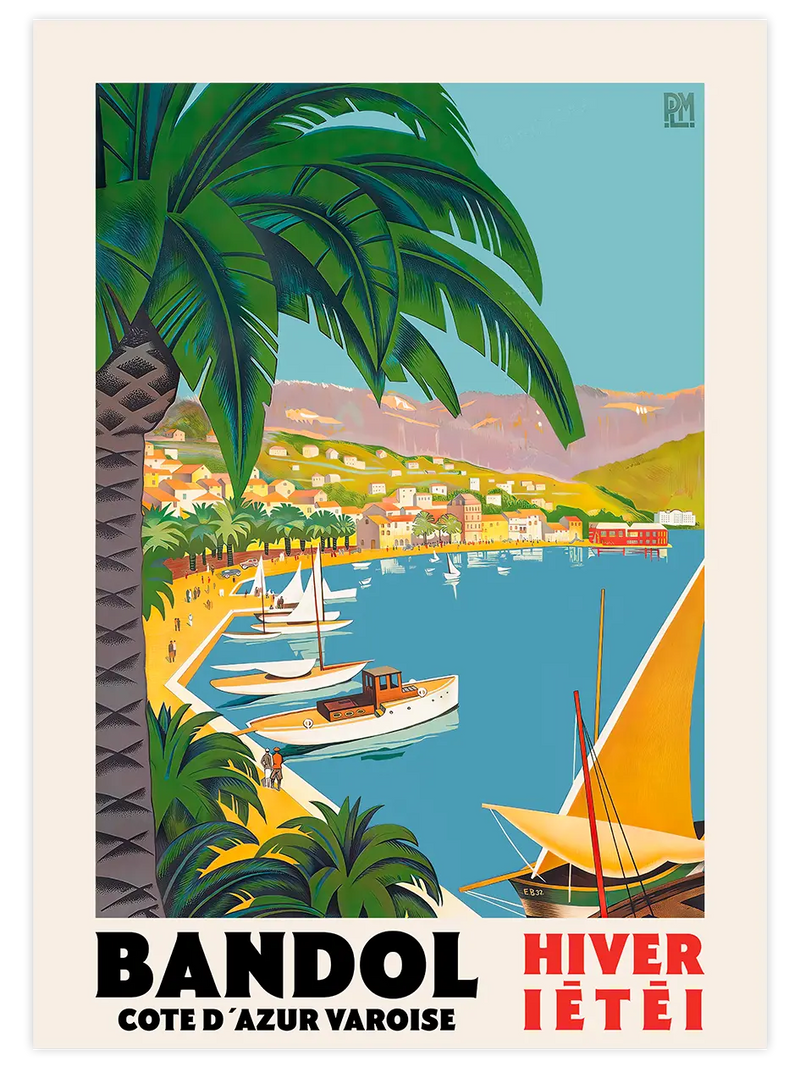 Vintage Cote d’Azur - Art Print Ünlü Ressamlar Poster