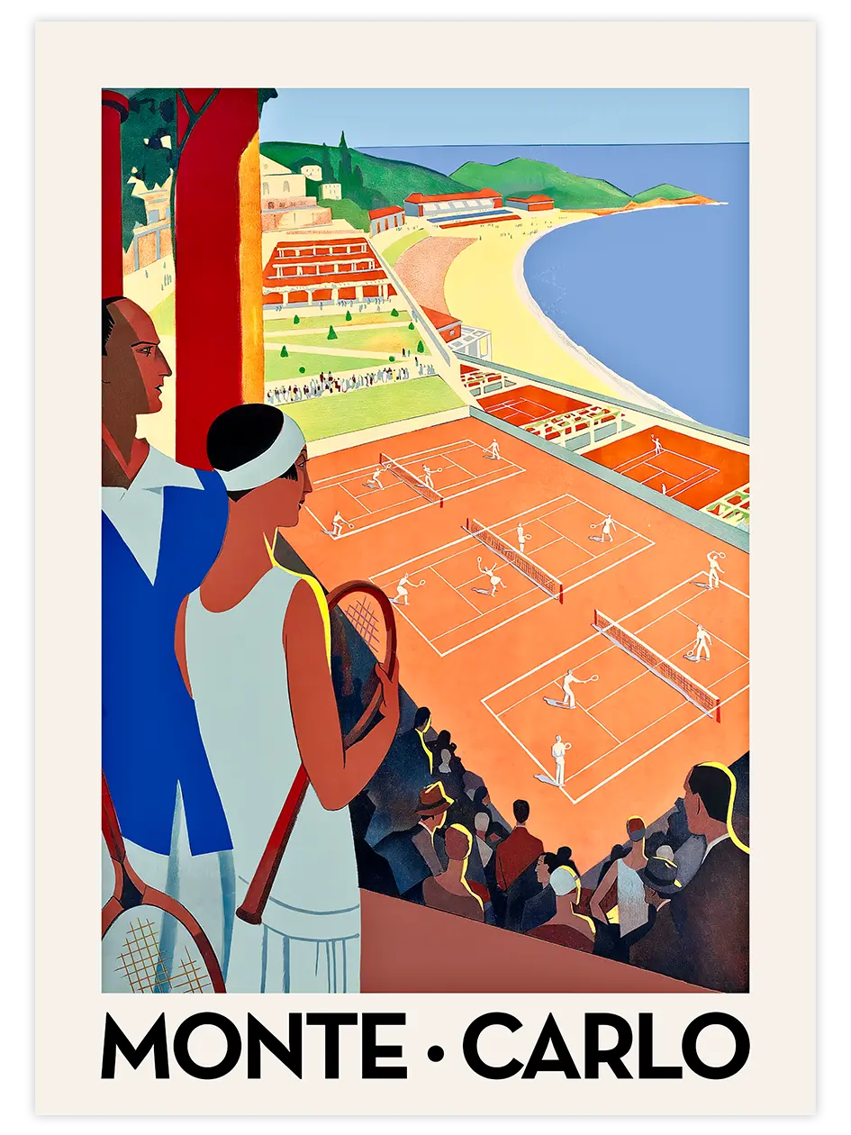 Vintage Monte Carlo - Art Print Ünlü Ressamlar Poster