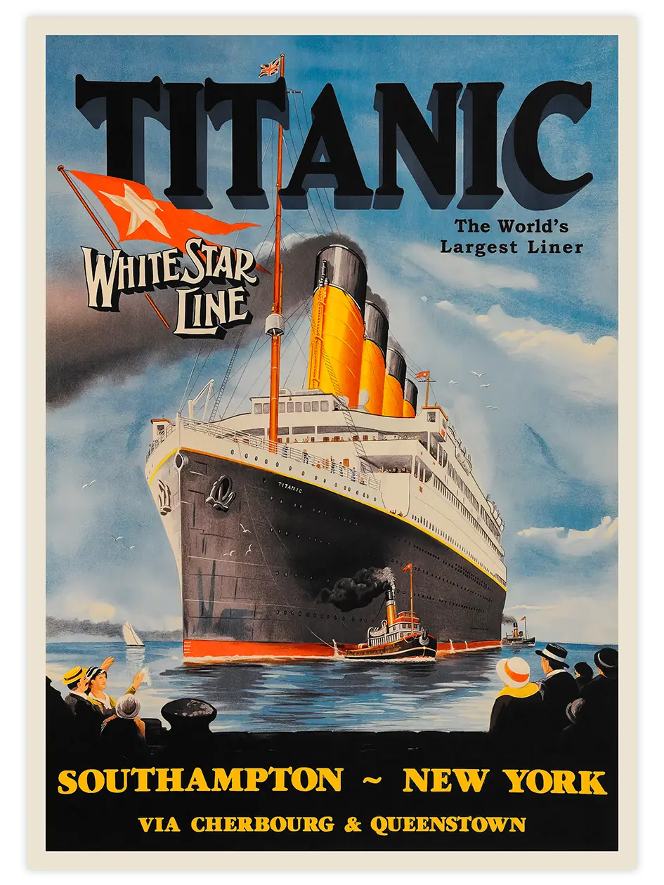 Vintage Titanic - Art Print Ünlü Ressamlar Poster