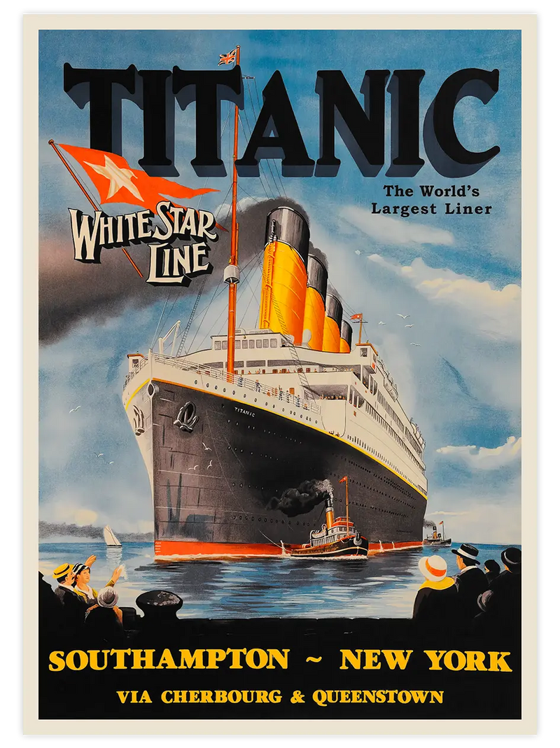 Vintage Titanic - Art Print Ünlü Ressamlar Poster