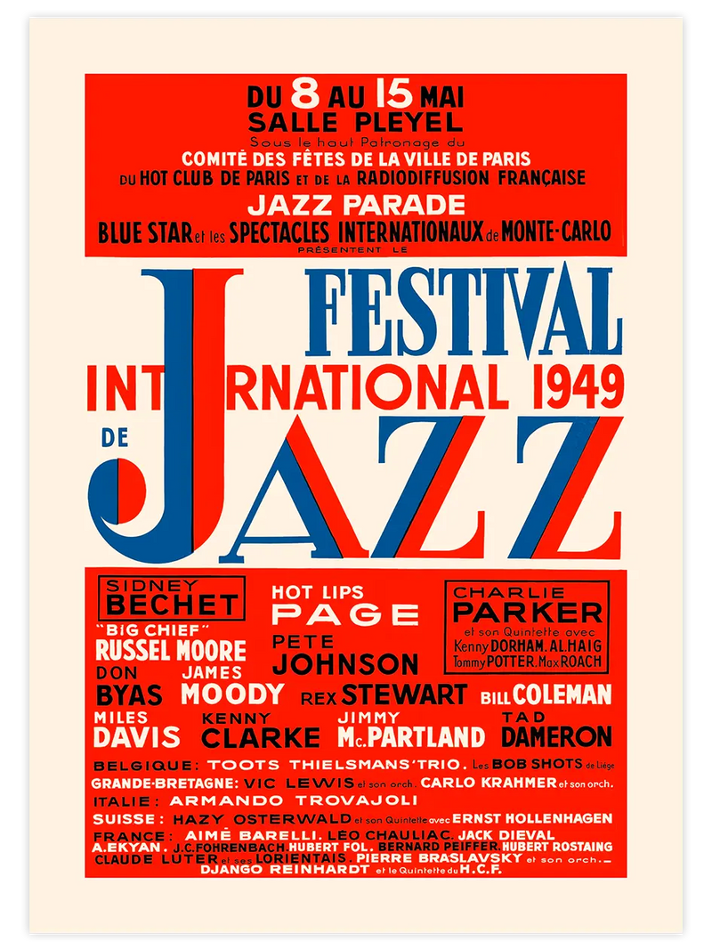 Jazz Festival - Art Print Ünlü Ressamlar Poster