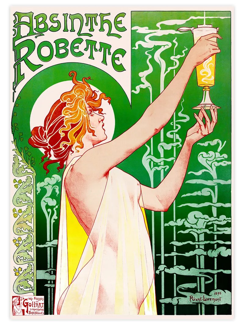 Vintage Absinthe Robette - Art Print Ünlü Ressamlar Poster
