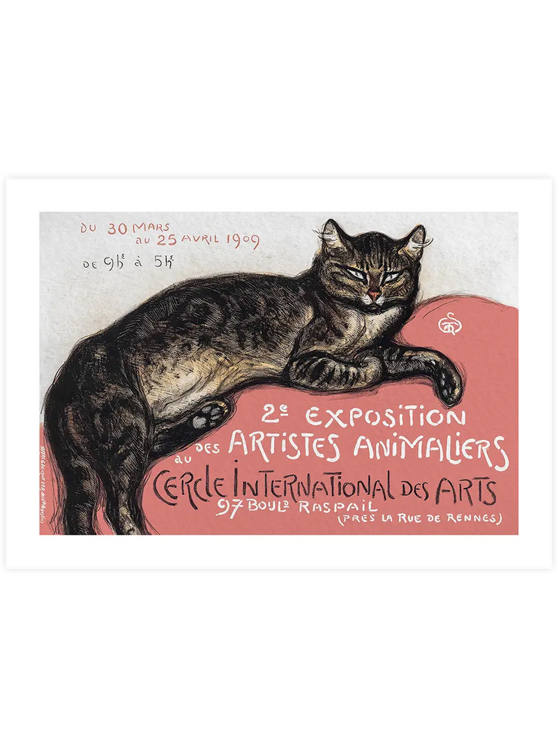 Vintage Kedi Afiş - Art Print Ünlü Ressamlar Poster