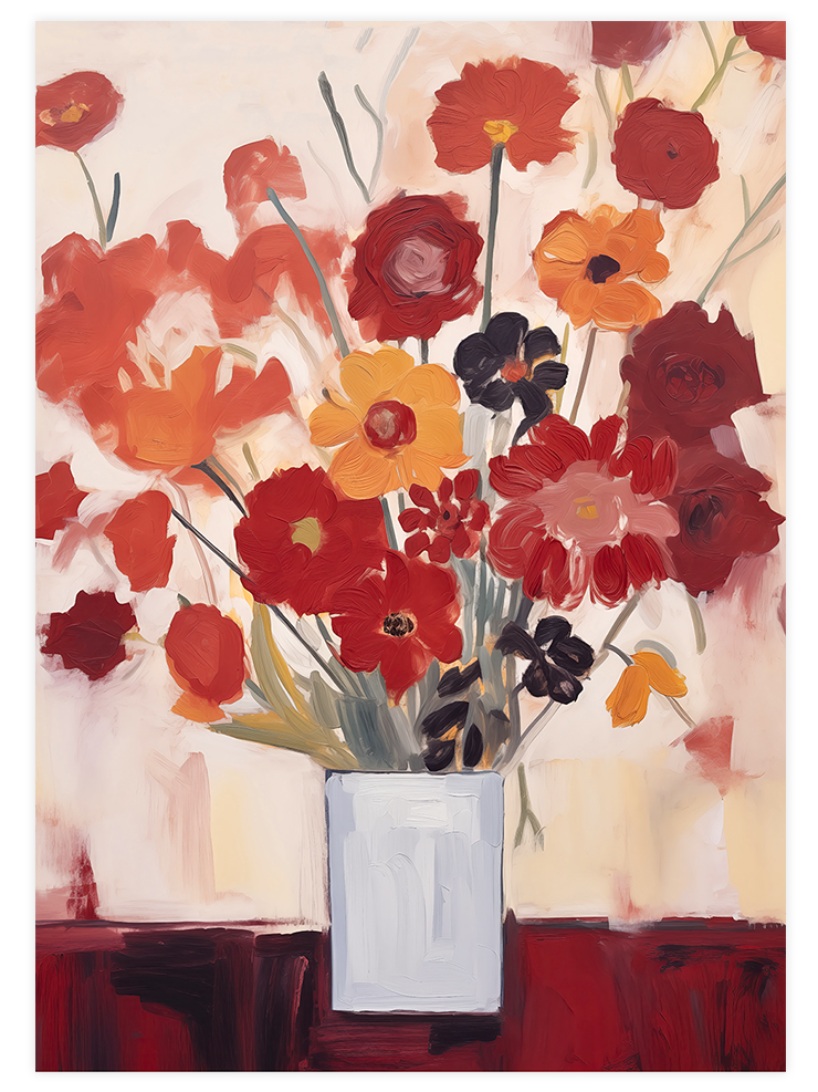 Red Flowers - Poster Seti Duo Poster