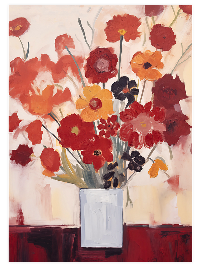 Red Flowers - Poster Seti Duo Poster