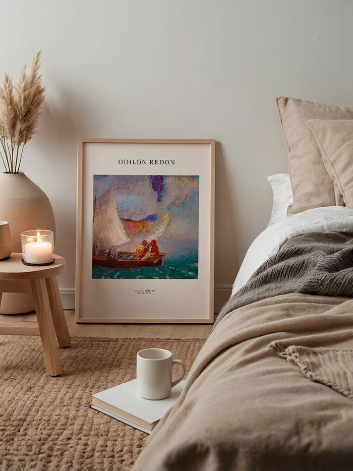 Odilon Redon La Voile Grise - Art Print Poster