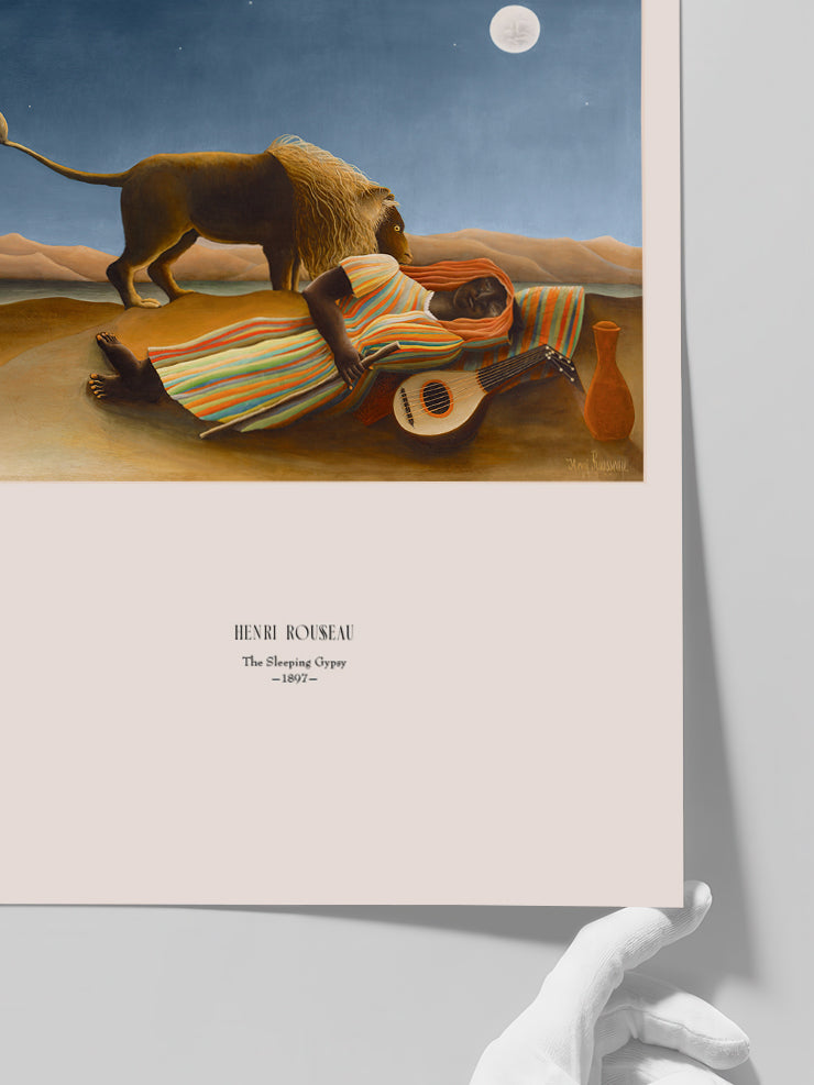 Henri Rousseau La Bohémienne Endormie - Art Print Poster