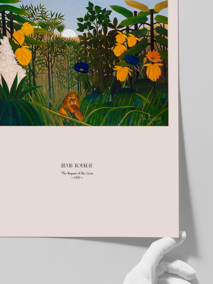 Henri Rousseau Le Repas du Lion - Art Print Poster