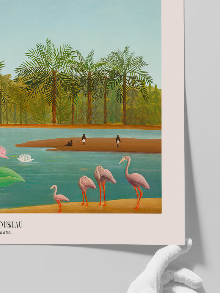 Henri Rousseau The Flamingoes - Art Print Poster
