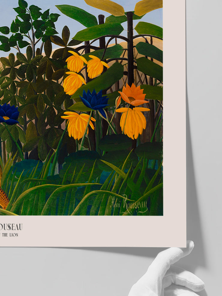 Henri Rousseau The Repast of the Lion - Art Print Poster