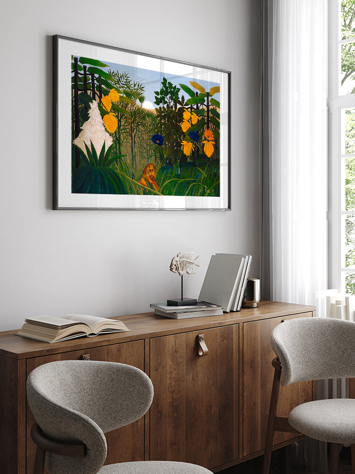 Henri Rousseau Aslanın Yemeği - Art Print Poster